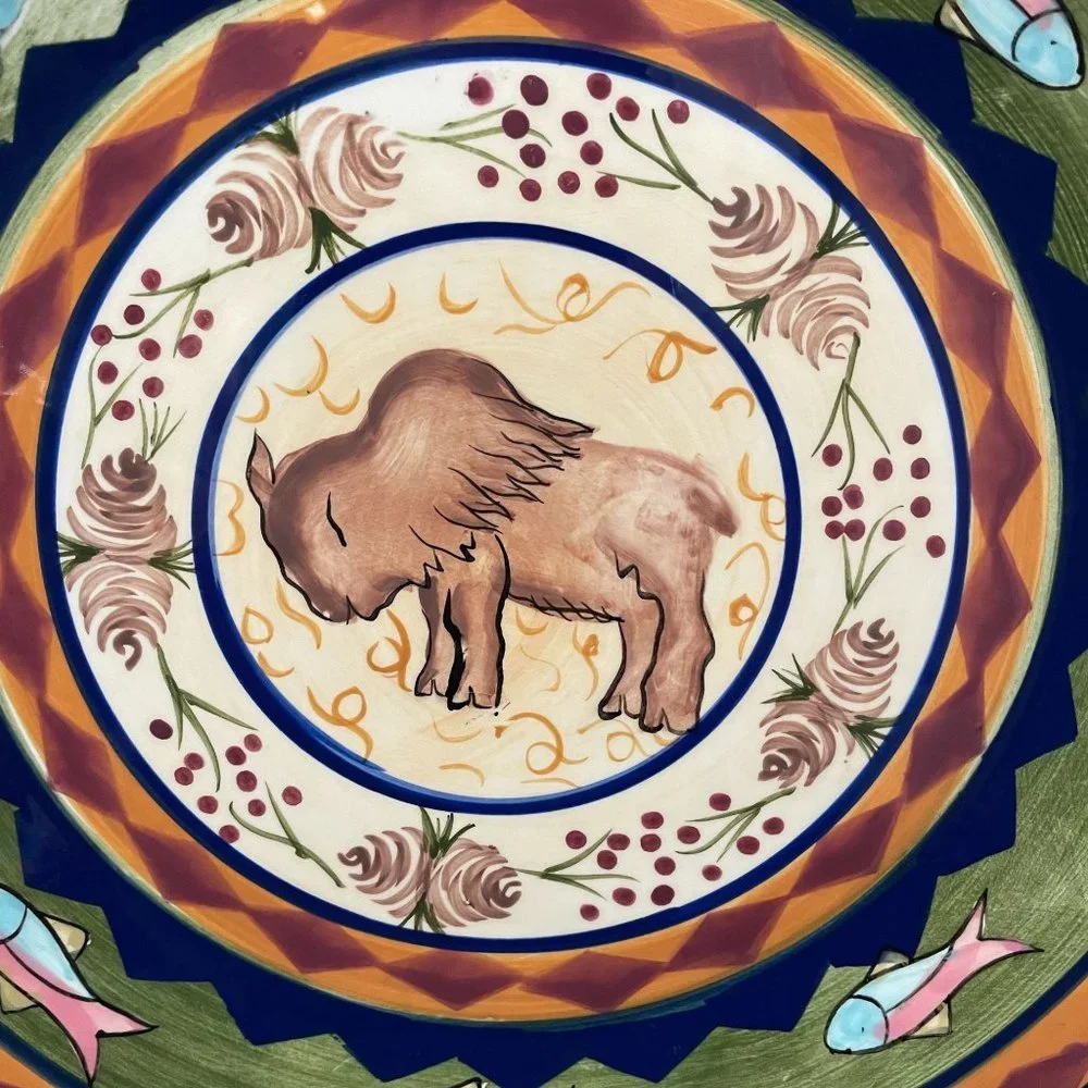Zrike Field & Stream Salad Plate Buffalo 9.75